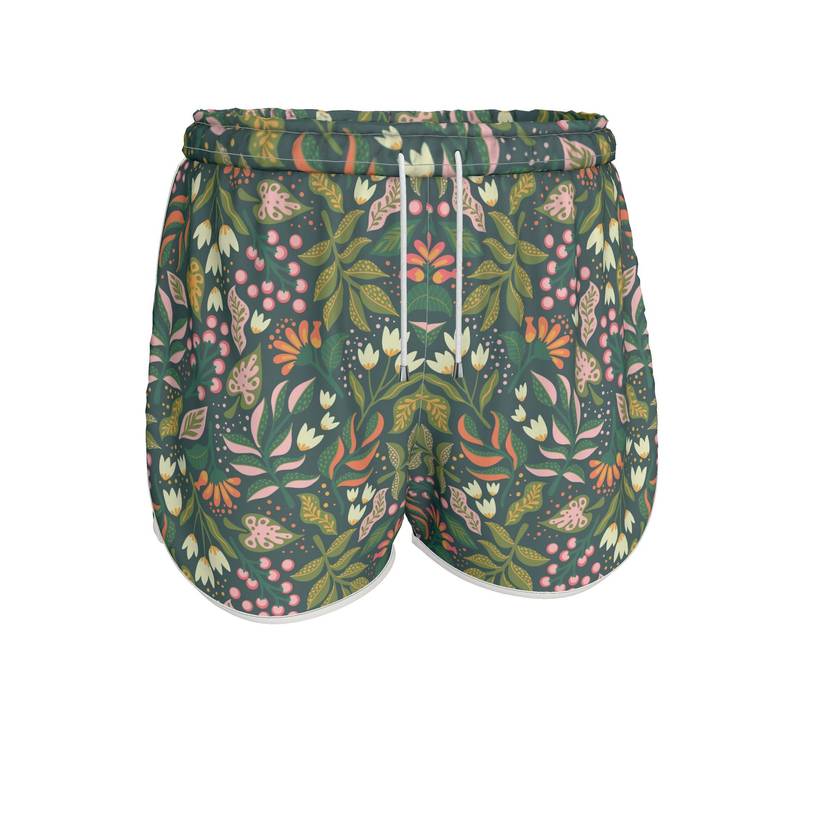 Womens floral running shorts hotsell